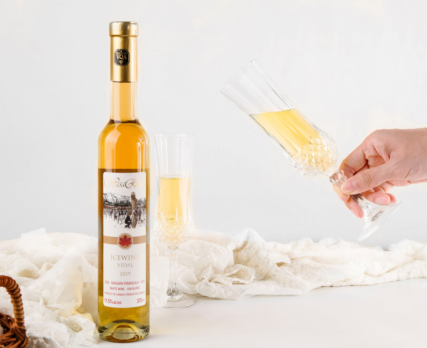 WasaRidge 2019 Vidal icewine 37.5 cl, Canadian Ice Wine, Niagara Peninsula VQA, Ontario, Canada