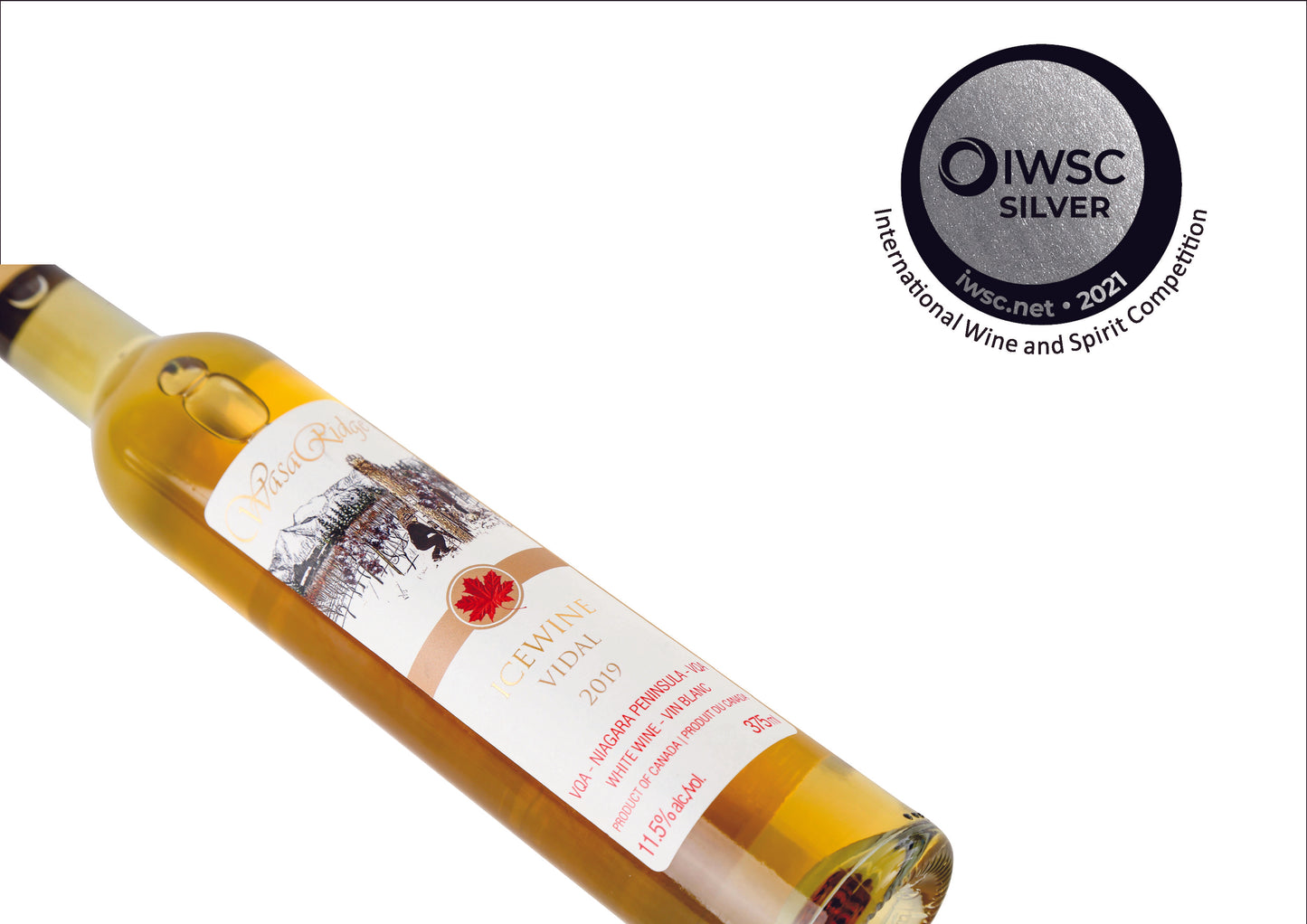 WasaRidge 2019 Vidal icewine 37.5 cl, Canadian Ice Wine, Niagara Peninsula VQA, Ontario, Canada