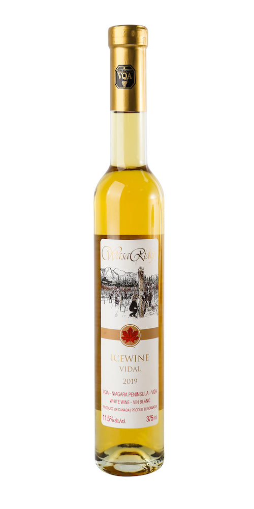 WasaRidge 2019 Vidal icewine 37.5 cl Canadian Ice Wine Niagara Peninsula VQA Ontario Canada