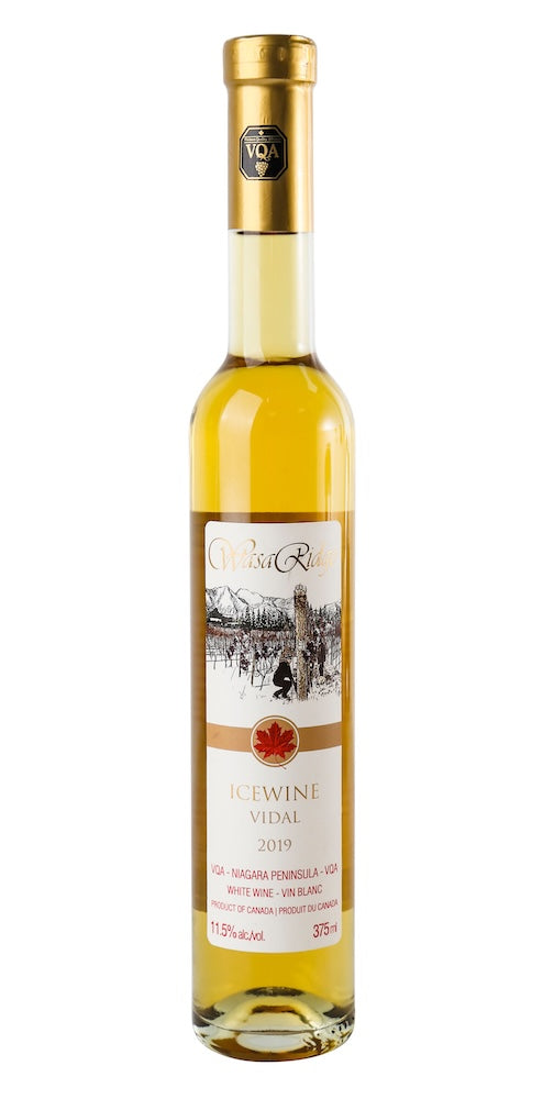 WasaRidge 2019 Vidal icewine 37.5 cl, Canadian Ice Wine, Niagara Peninsula VQA, Ontario, Canada