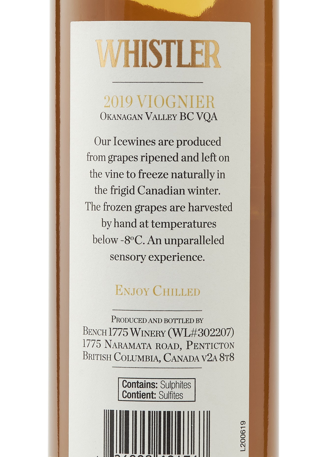 Whistler 2019 Viognier Icewine, 37.5 cl, Okanagan Valley, Canada BC VQA